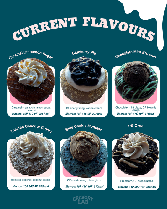 (GLUTEN-FREE/DAIRY-FREE)Doughnut Flavours