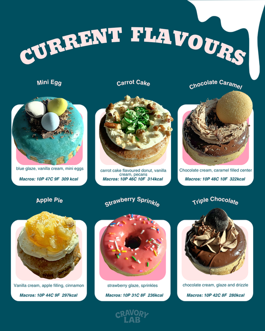 (GLUTEN-FREE/DAIRY-FREE)Doughnut Flavours